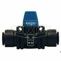 Dixon Legris by Composite Mini Ball Valve, Tube Connection, 145 psi Pressure, Nylon Body 79106000